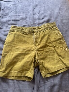 Flat-Front Men's Chino Shorts in Olive